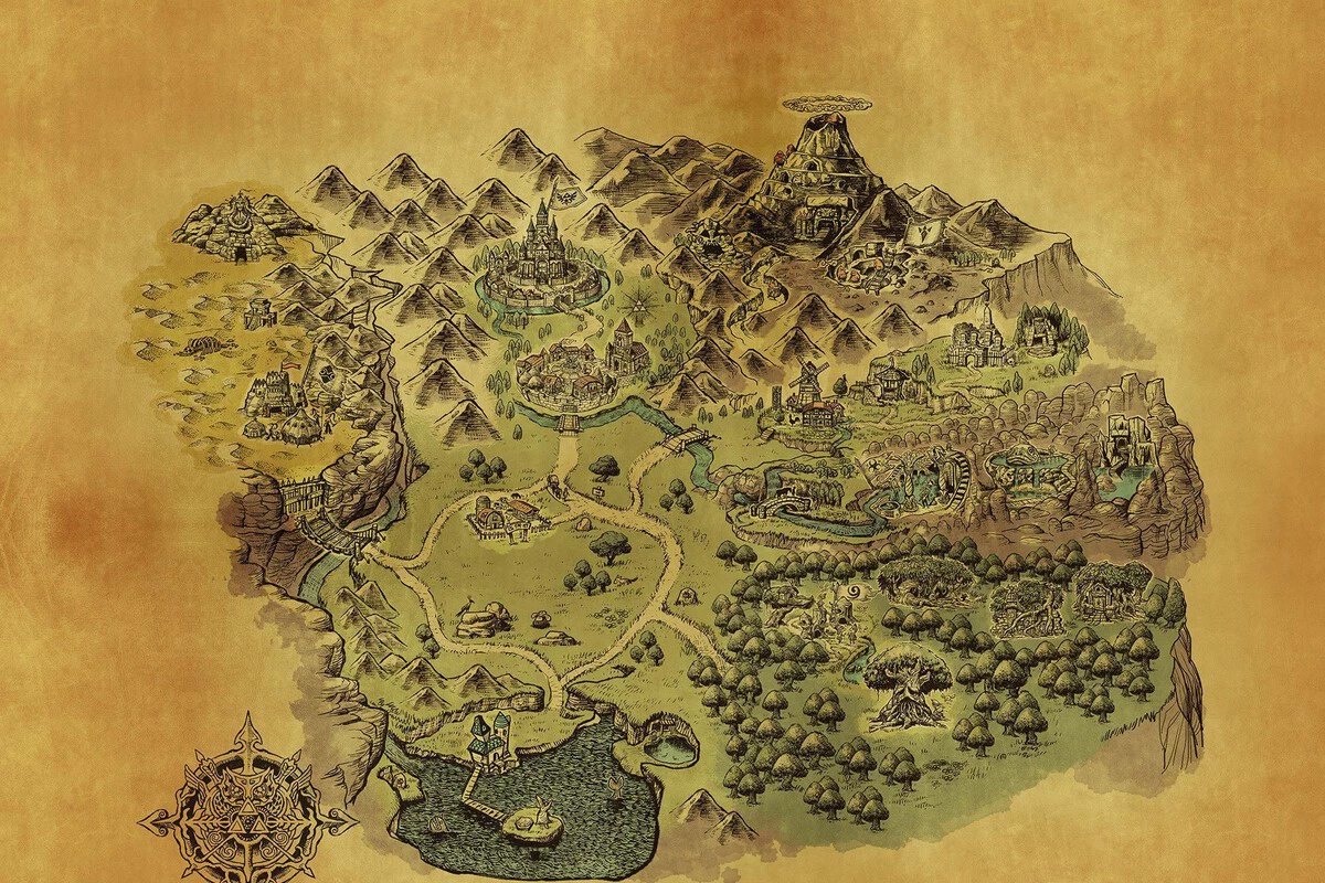 任天堂公开《塞尔达传说时之笛重制版》地图,多处区域疑似扩大 - 配图 任天堂公开《塞尔达传说时之笛重制版》地图,多处区域疑似扩大 - 配图